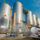 Unloading of silos with chemicals