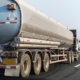 Gas or oil Truck on highway road container, transportation concept