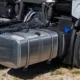 Hydraulic tank on semi-truck
